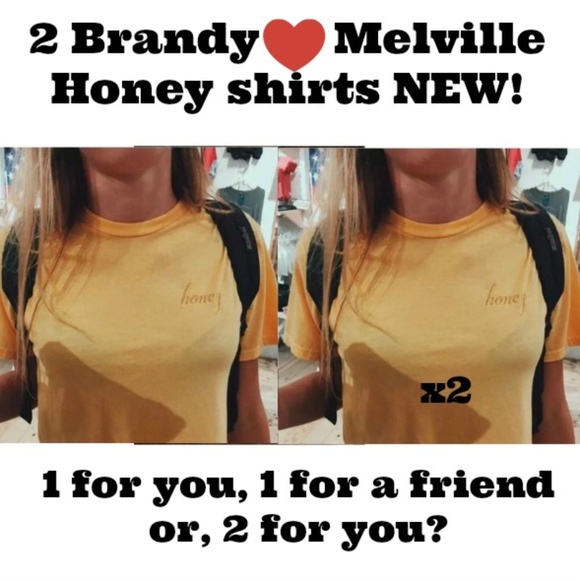 Brandy Melville Tops - john galt ALEENA Honey short sleeve t shirt
